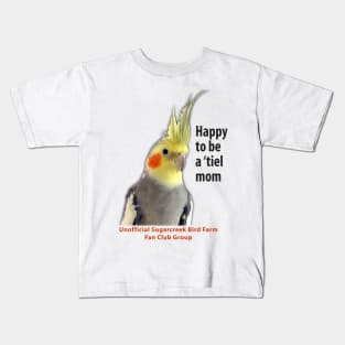 Cockatiel 4 - black type Kids T-Shirt